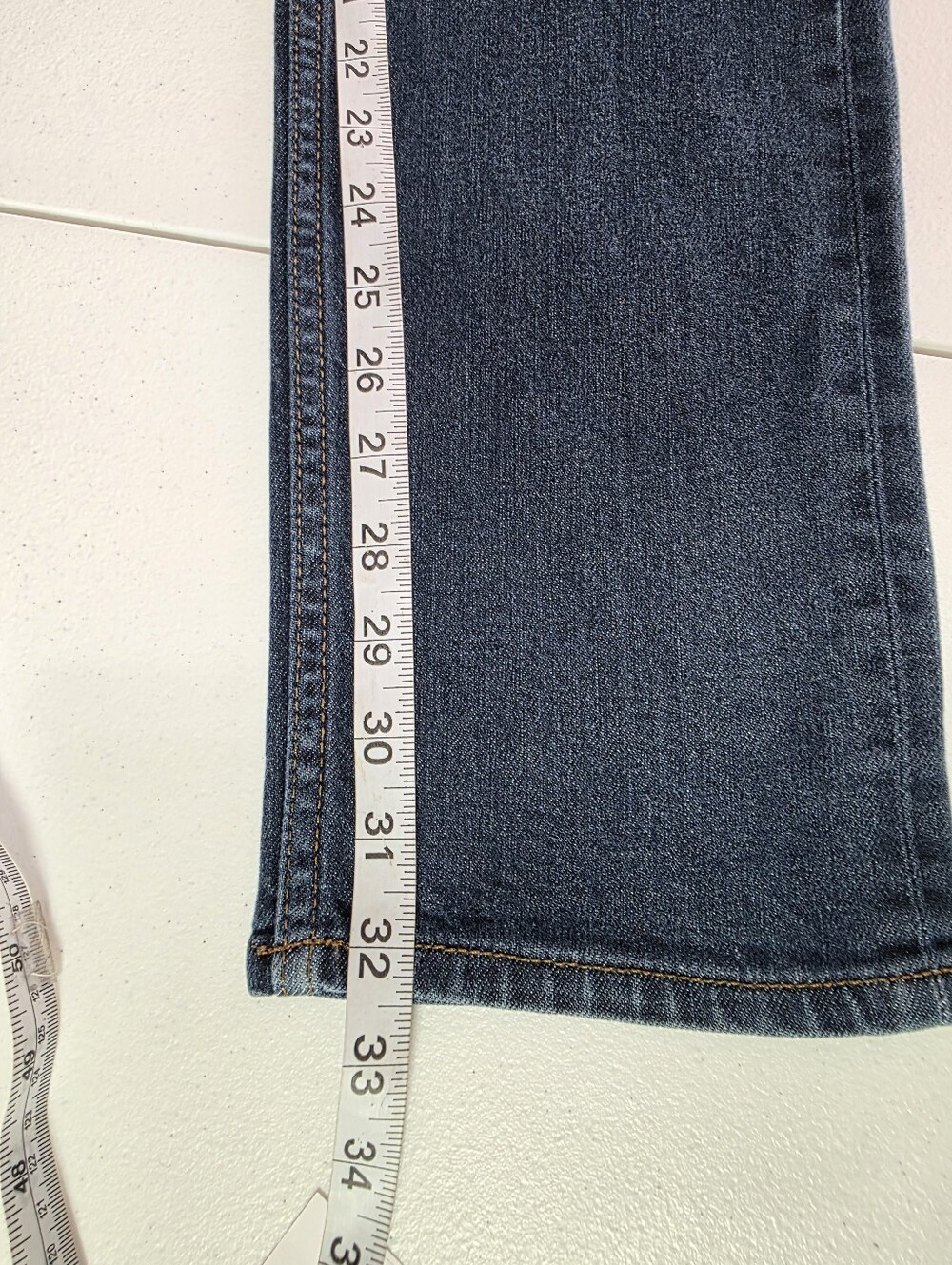Hudson Blake Slim Straight Selvedge Button Fly Jeans Men 34x31 Dark Wash - Picture 6 of 13